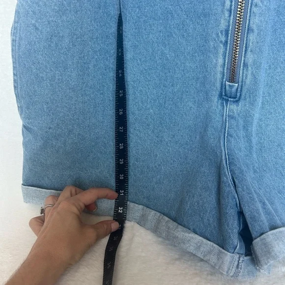 Show Me Your Mumu Women's Medium Wash Reno Sleeveless Denim Romper Size XL NWT - Picture 12 of 14